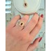 Χρυσό δαχτυλίδι ροζέτα Κ18 με ρουμπίνι και διαμάντια